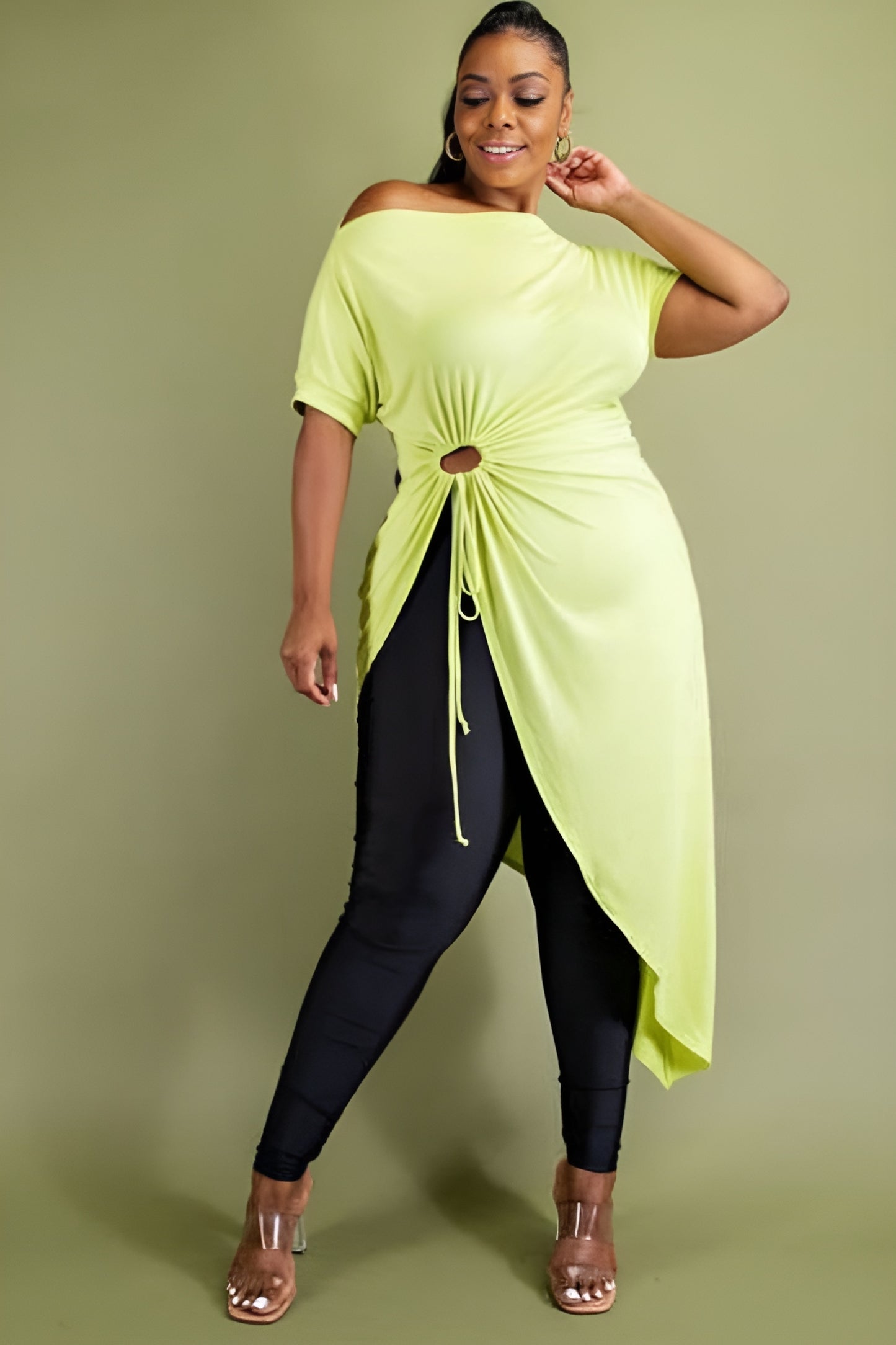 Peak a boo Plus Size Top