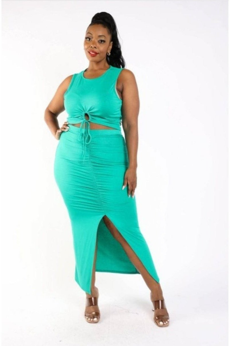 Plus Size Hug Me Skirt Set | NEW ARRIVALS, PLUS, PLUS SIZE, PLUS SIZE SETS, Plus Sizes | Style Your Curves