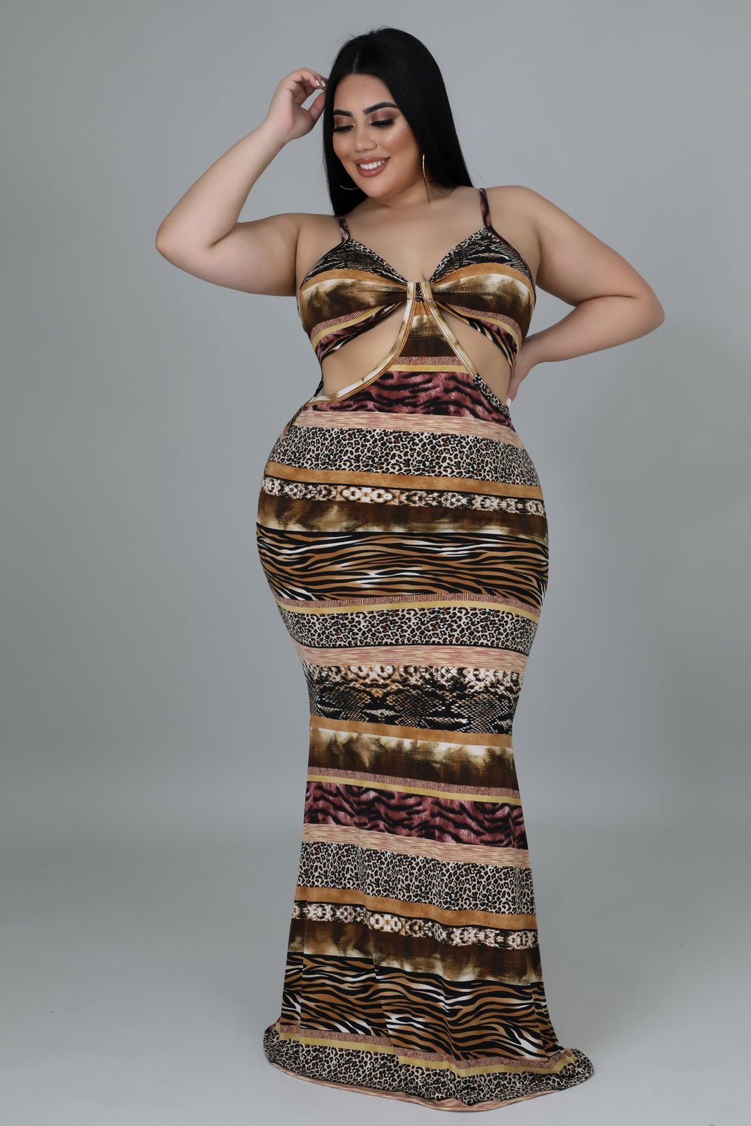 Plus Size Jungle Vibe Dress NEW ARRIVALS, PLUS SIZE DRESSES Style Your Curves