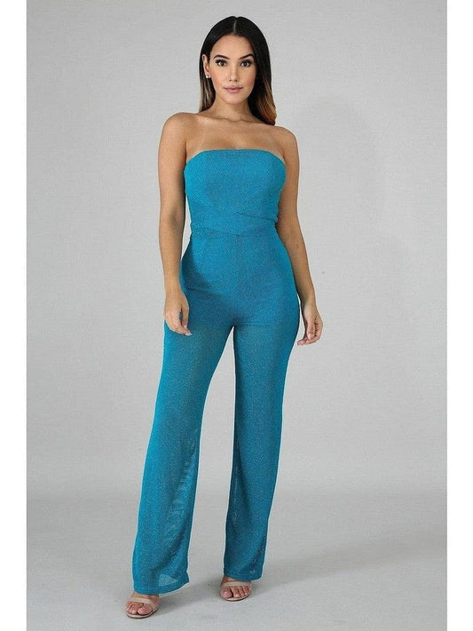 Teal Tube Jumpsuit Jumper, jumpsuit, Jumpsuits, JUMPSUITS & ROMPERS, NEW ARRIVALS, Rompers & Jumpers Style Your Curves